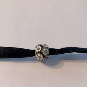 Pandora Primrose Meadow enamel and clear CZ retired flower bead